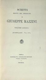 Scritti editi ed inediti di Giuseppe Mazzini vol LXXXIX