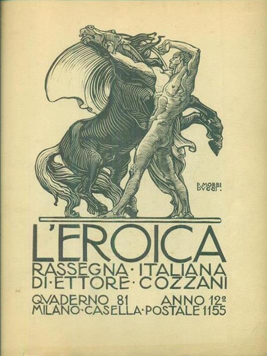 L' Eroica quaderno n. 81/gennaio 1924 - Ettore Cozzani - copertina