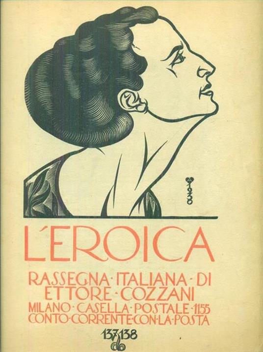 L' Eroica quaderno n. 137-138/gennaio-febbraio 1930 - Ettore Cozzani - copertina