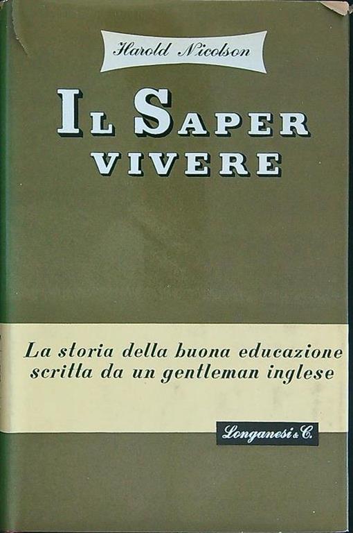 Il  saper vivere - Harold Nicolson - copertina