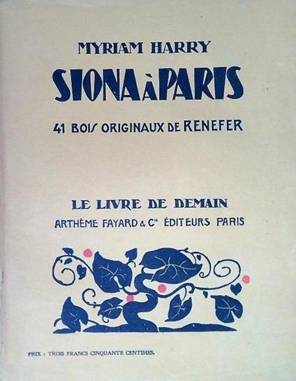 Sion à Paris - Myriam Harry - copertina