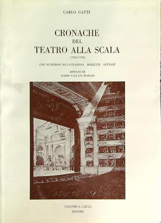 Cronache del teatro alla Scala - Carlo Gatti - copertina