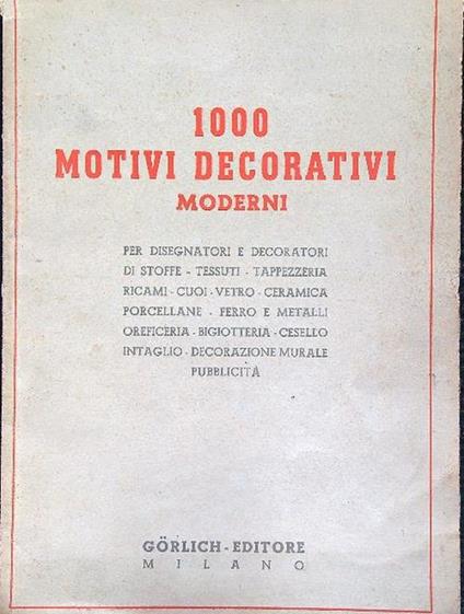 1000 motivi decorativi moderni - copertina