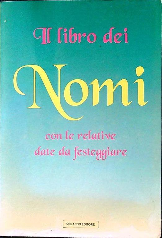 Il libro dei nomi - copertina