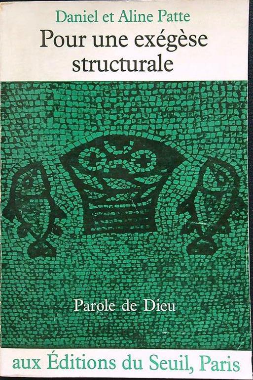 Pour une exegese structurale - copertina