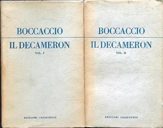 Il Decameron 2 vv - Giovanni Boccaccio - copertina