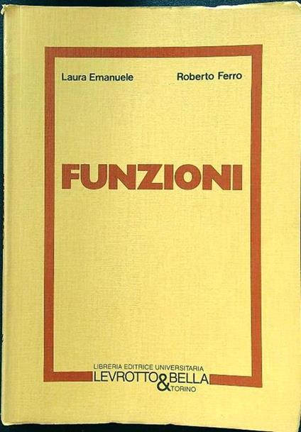 Funzioni - Maria Emanuele - copertina