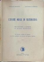 L' esame orale di matematica