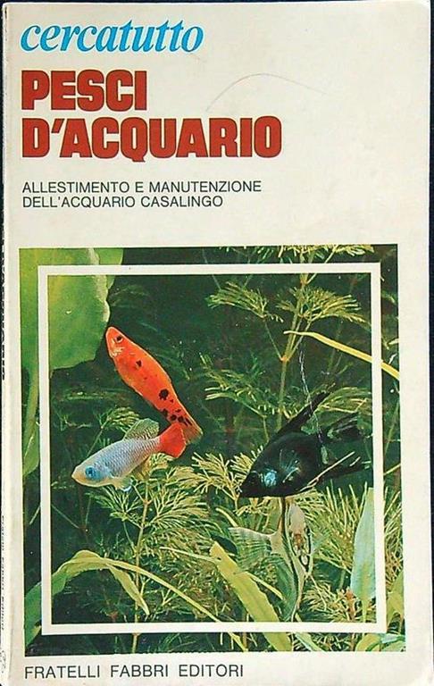 Pesci d'acquario - copertina