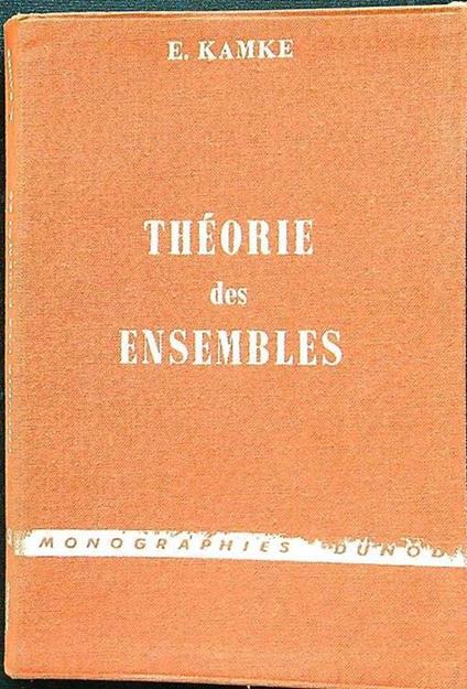 Theorie des ensembles - Kamke - copertina