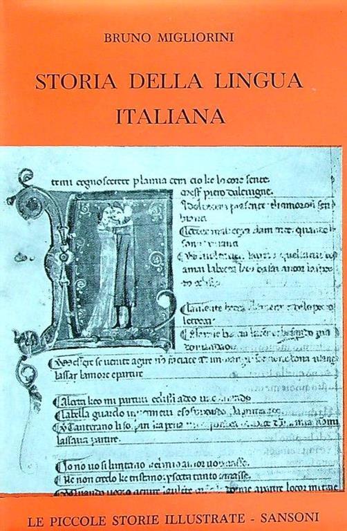 Storia della lingua italiana - Bruno Migliorini - copertina