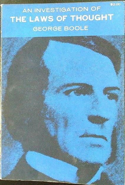 The laws of thought - George Boole - copertina