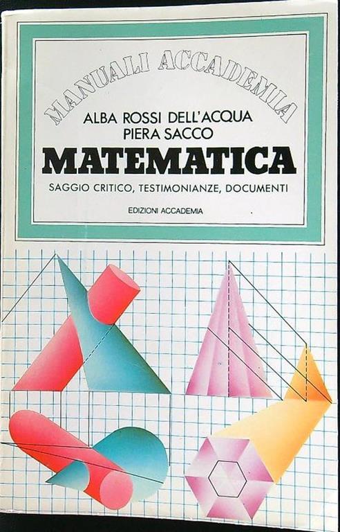 Matematica - Alba Rossi Dell'Acqua - copertina