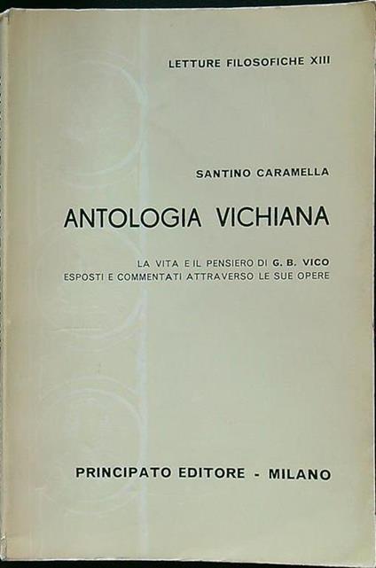 Antologia vichiana - Santino Caramella - copertina