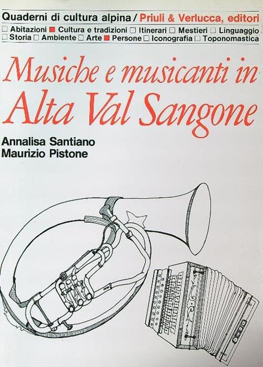 Musiche e musicanti in alta val Sangone - Annalisa- Pistone, Maurizio Santiano - copertina