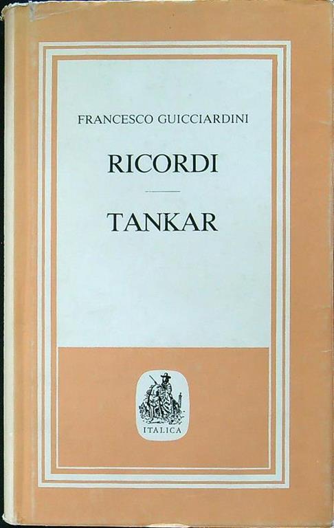 Ricordi / Tankar - Francesco Guicciardini - copertina