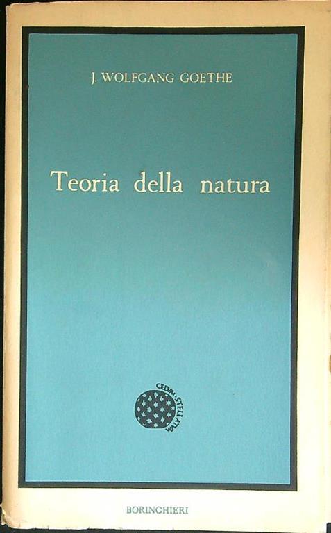 Teoria della natura - Johann Wolfgang Goethe - copertina