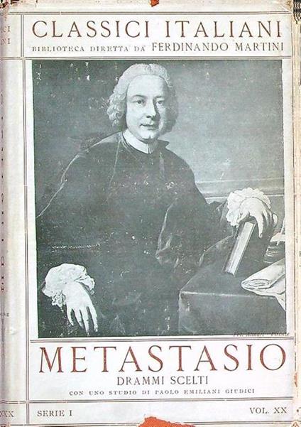 Metastasio Drammi scelti - Pietro Metastasio - copertina