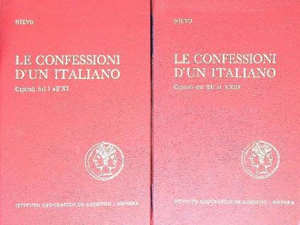 Le confessioni di un italiano. 2vv - Ippolito Nievo - copertina