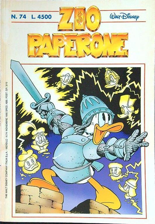 Zio Paperone 74 novembre 1995 - copertina