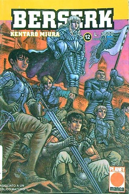 Berserk 12/febbraio 1998 - Kentaro Miura - copertina