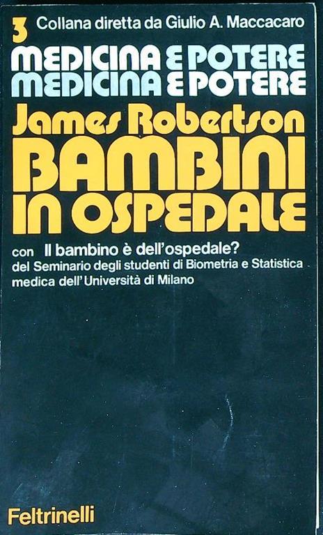 Bambini in ospedale - James Robertson - copertina