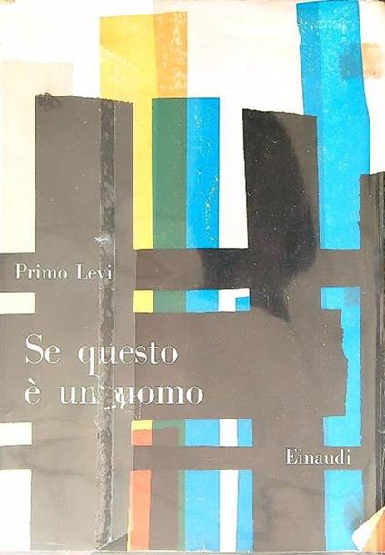 Se questo è un uomo - Primo Levi - copertina