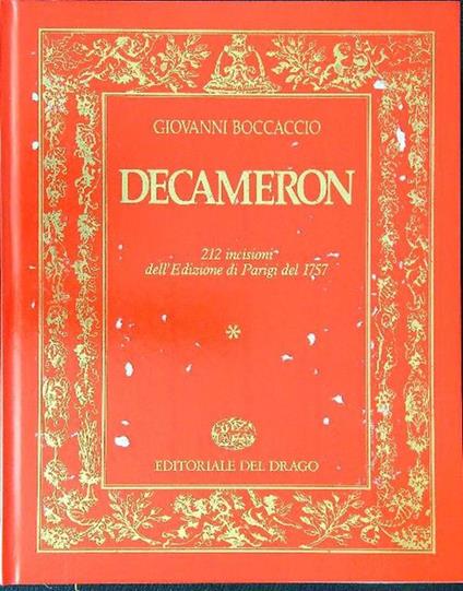 Decameron 212 incisioni dell'edizione di Parigi del 1757 3vv - Giovanni Boccaccio - copertina