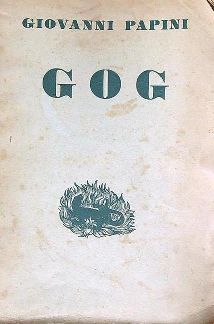 GOG - Giovanni Papini - copertina