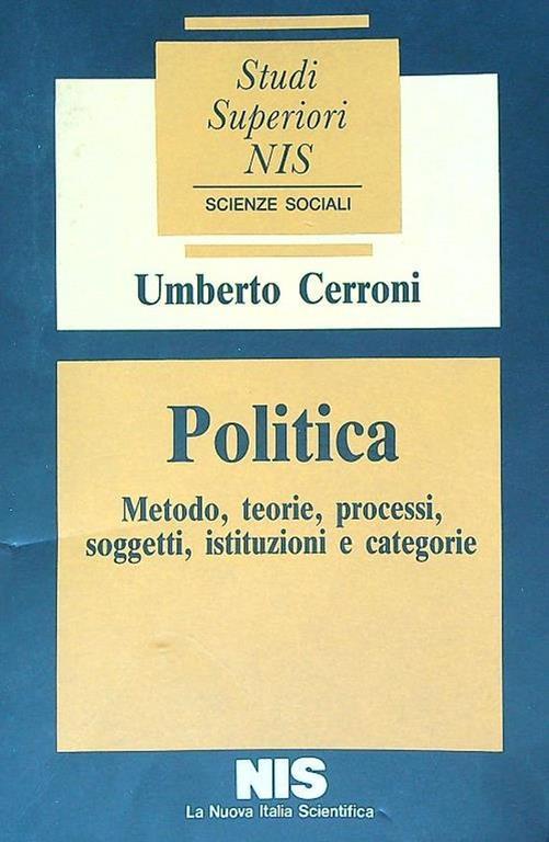 Politica - Umberto Cerroni - copertina