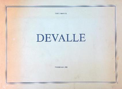 Devalle 11 febbraio-15 marzo 1988 - Flaminio Gualdoni - copertina