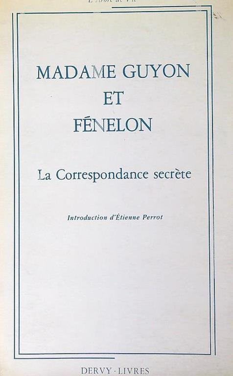 Madame Guyon et Fe´nelon - copertina