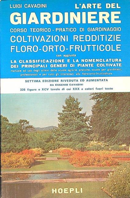 L' arte del giardiniere - Luigi Cavadini - copertina