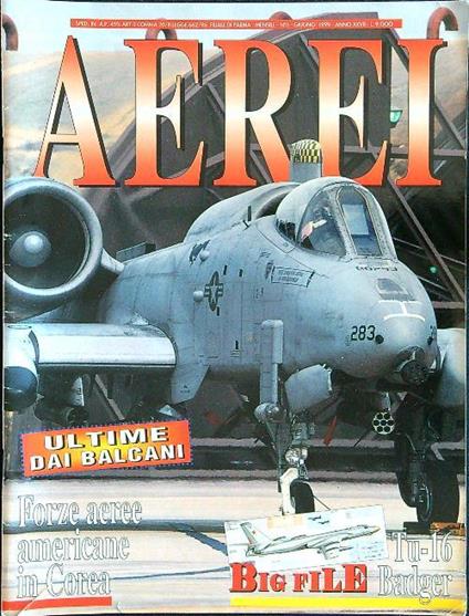 Aerei 6 giugno 1999 - copertina