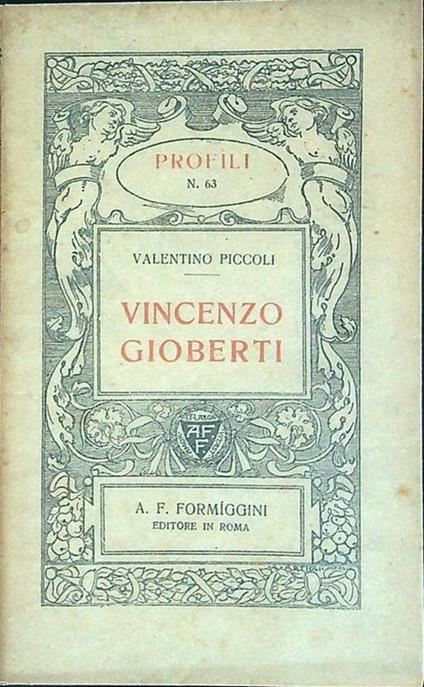 Vincenzo Gioberti - Valentino Piccoli - copertina