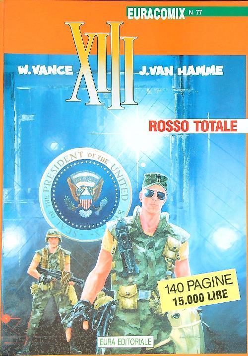 XIII. Rosso totale - William Vance - copertina