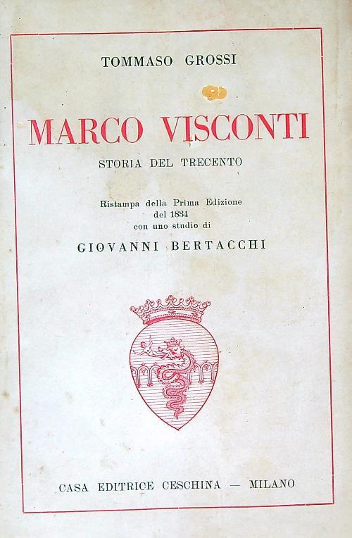 Marco visconti - Tommaso Grossi - copertina