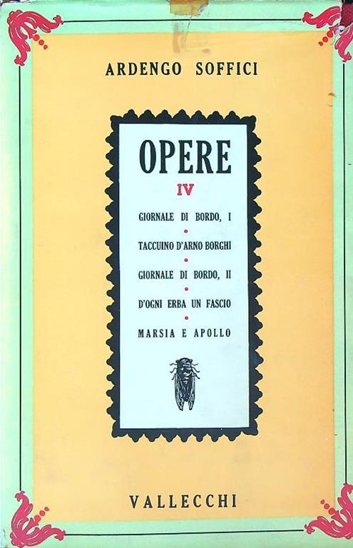 Opere IV - Ardengo Soffici - copertina