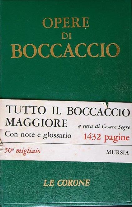 Opere - Giovanni Boccaccio - copertina