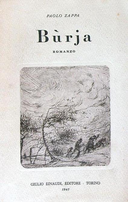 Burja - Paolo Zappa - copertina