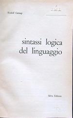 Sintassi logica del linguaggio