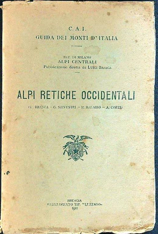 Alpi retiche occidentali - copertina