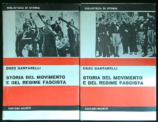 Storia del movimento e del regime fascista 2 vv. - Enzo Santarelli - copertina