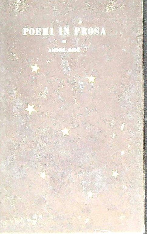 Poemi in prosa - André Gide - copertina