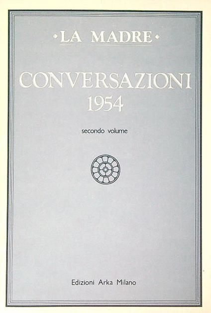 Conversazioni 1954. Secondo volume - copertina