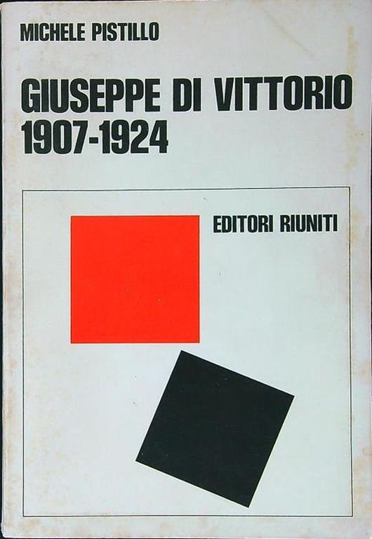 Giuseppe di Vittorio 1907-1924 - Michele Pistillo - copertina