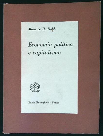 Economia politica e capitalismo - copertina