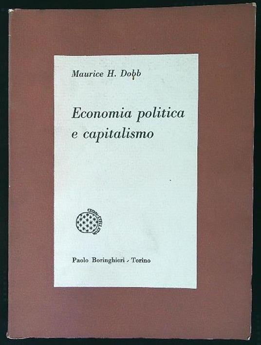 Economia politica e capitalismo - copertina