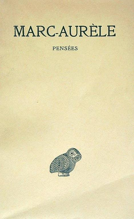 Pensees - Marco Aurelio - copertina