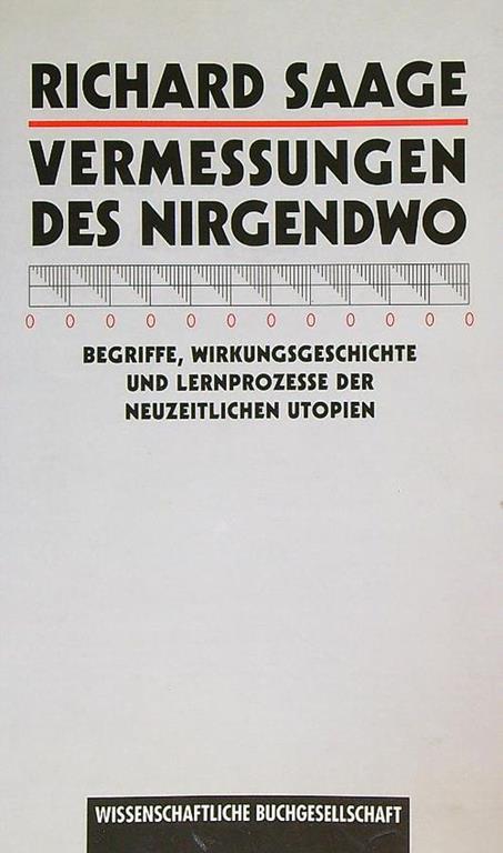Vermessungen des Nirgendwo - Richard Saage - copertina